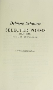 Cover of: Selected Poems (1938-1958): Summer Knowledge
