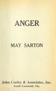 Cover of: Anger by May Sarton