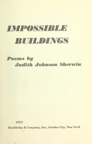 Cover of: Impossible buildings: poems.