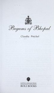 Cover of: Begums of Bhopal