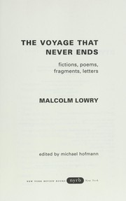 Cover of: The voyage that never ends