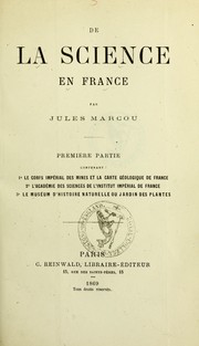 Cover of: De la science en France by Marcou, Jules