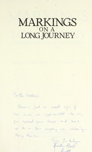 Cover of: Markings on a long journey : writings of John J. Timmerman by 