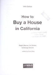 Cover of: How to buy a house in California