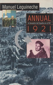 Cover of: Annual 1921: El desastre de España en el Rif
