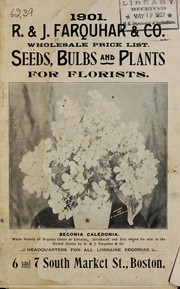 Cover of: Seeds, bulbs and plants for florists: 1901 wholesale price list