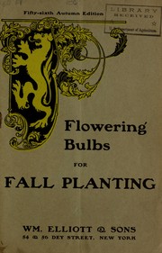 Cover of: Flowering bulbs for fall planting