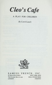 Cover of: Cleo's cafe : a play for children by 