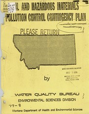 Cover of: Oil and hazardous materials pollution control contingency plan