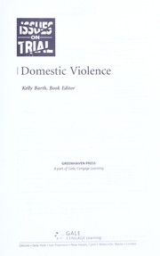 Cover of: Domestic violence