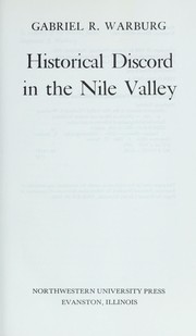 Cover of: Historical discord in the Nile Valley