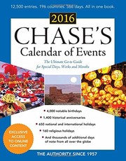 Cover of: Chase's Calendar of Events: 2016
