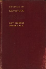 Cover of: Studies In Leviticus