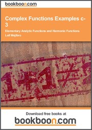 Cover of: Complex Functions Examples c-3 Elementary Analytic Functions and Harmonic Functions