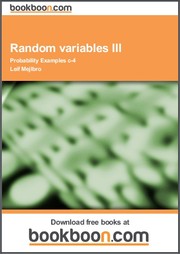 Cover of: Random variables III Probability Examples c-4