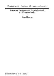 Cover of: Proposed Fundamental Principles And Civilization Scale by 