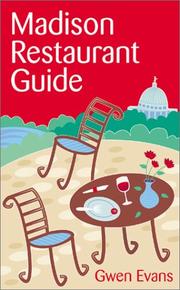 Cover of: Madison Restaurant Guide