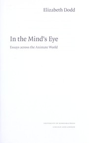 Cover of: In the mind's eye: essays across the animate world