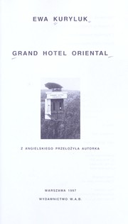 Cover of: Grand Hotel Oriental