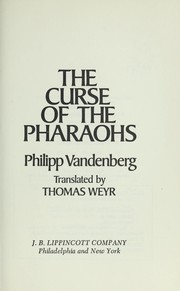 Cover of: The curse of the pharaohs by Philipp Vandenberg