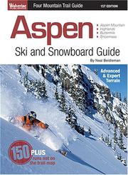 Cover of: Aspen Ski and Snowboard Guide by Neal Beidleman