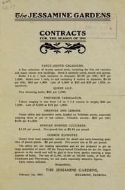 Cover of: Contracts for the season of 1901