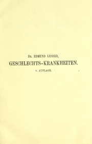 Cover of: Lehrbuch der Haut- und Geschlechtskrankheiten : f©ơr Studirende und ©rzte