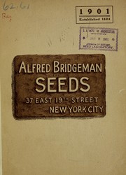 Cover of: Alfred Bridgeman seeds | Alfred Bridgeman (Firm)