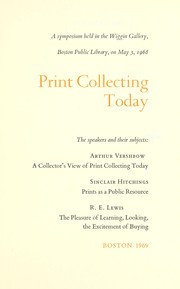 Print collecting today by Arthur Vershbow