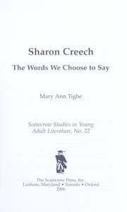 Cover of: Sharon Creech : the words we choose to say by 
