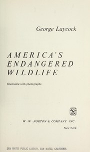 Cover of: America's endangered wildlife.