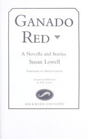 Cover of: Ganado Red : a novella and stories by 