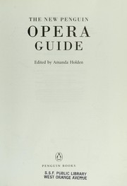 Cover of: The new Penguin opera guide