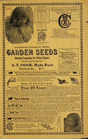 Cover of: Illustrated catalog of tested garden seeds: selected especially for critical buyers