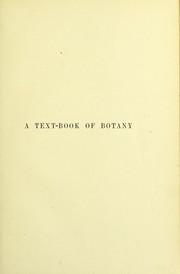 Cover of: A text-book of botany by W. H. Lang, Eduard Strasburger