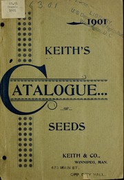 Cover of: Keith's catalogue of seeds