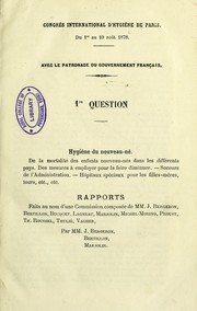 Cover of: Congr©·s international d'hygi©·ne de Paris du 1er au 10 aout 1878 ... [1-6] question ... by International Congress of Hygiene and Demography
