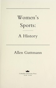 Cover of: Women's sports : a history by 