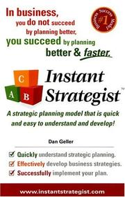 Cover of: Instant Strategist by Dan Geller