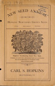 Cover of: New seed annual by Carl S. Hopkins (Firm), Carl S. Hopkins (Firm)