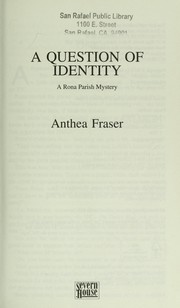 Cover of: A question of identity