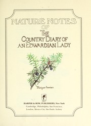 Cover of: Nature Notes of the Country Diary of an Edwardian Lady