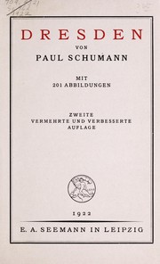 Cover of: Dresden by Paul Schumann