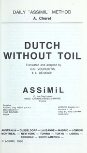 Cover of: Dutch without toil by A. Chérel