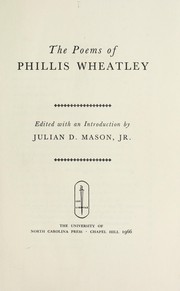 Cover of: Poems. by Phillis Wheatley