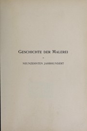 Cover of: Geschichte der Malerei im XIX.