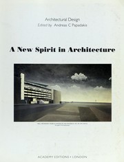 Cover of: New Spirit in Architecture