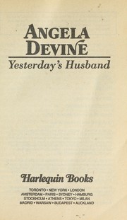 Cover of: Yesterday's Husband