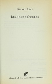 Cover of: Bezorgde ouders