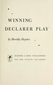 Cover of: Winning declarer play